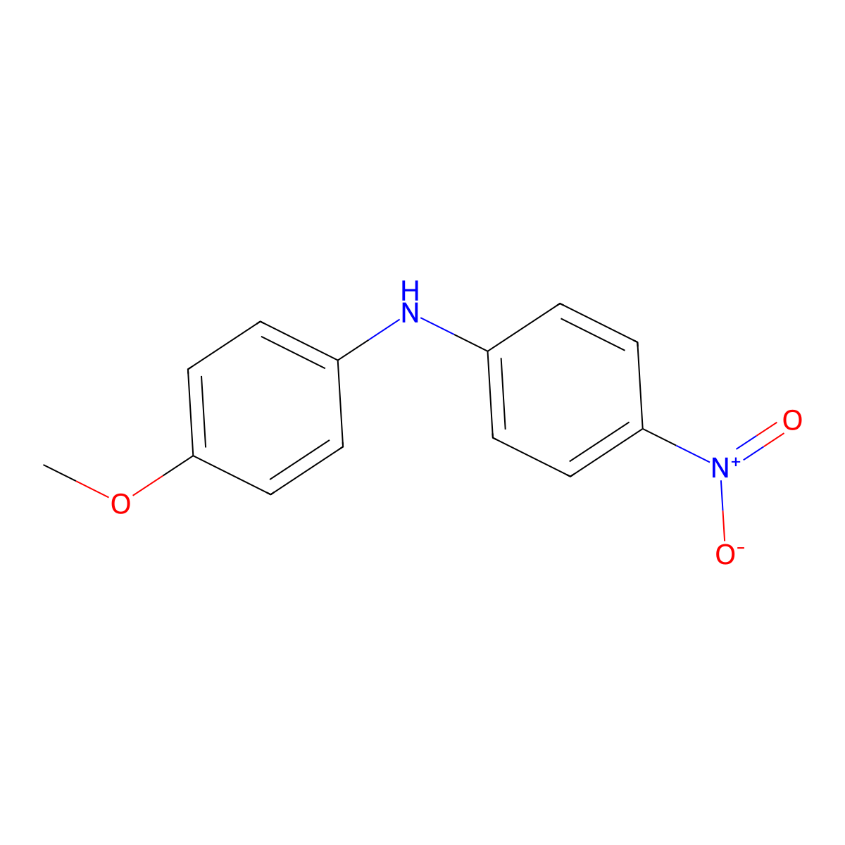 4-methoxy-N-(4-nitrophenyl)aniline molecular structure, CAS 730-11-0