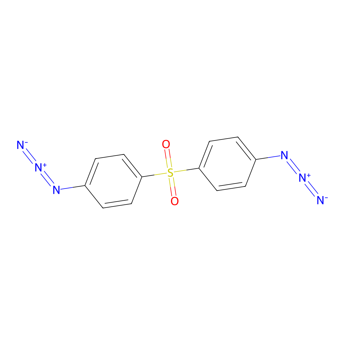 4,4'-Diazidodiphenyl sulfone molecular structure, CAS 7300-27-8