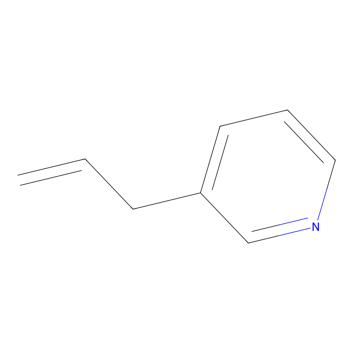 3-(Prop-2-en-1-yl)pyridine molecular structure, CAS 7300-28-9