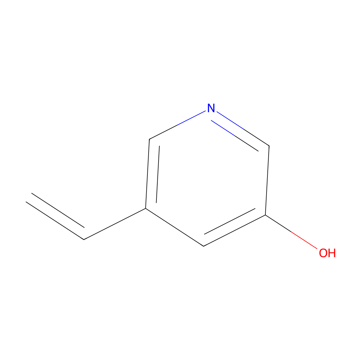 5-Ethenylpyridin-3-ol molecular structure, CAS 7300-32-5
