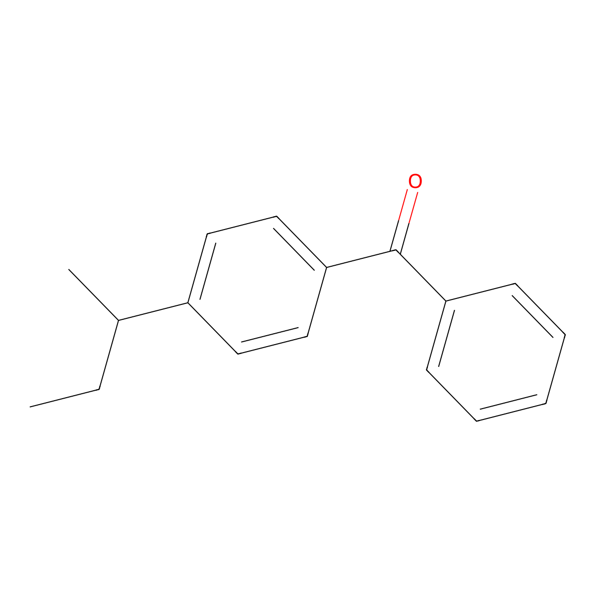 Methanone, [4-(1-methylpropyl)phenyl]phenyl- molecular structure, CAS 73003-65-3