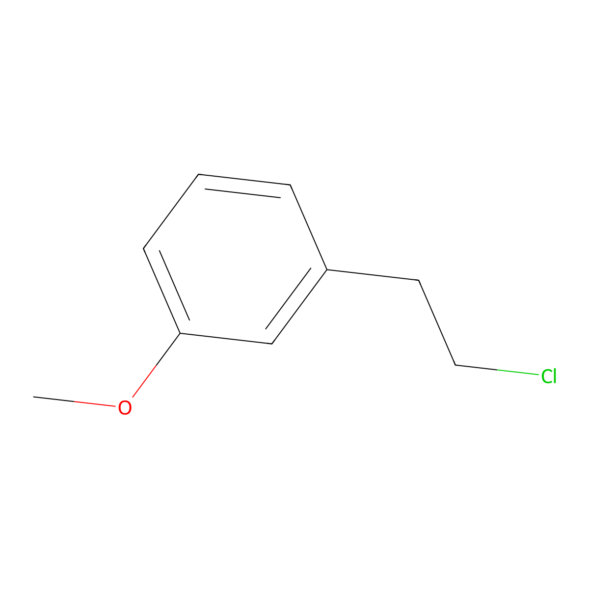 1-(2-Chloroethyl)-3-methoxybenzene molecular structure, CAS 73004-96-3