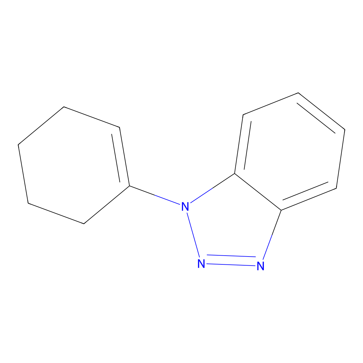 1-(Cyclohex-1-en-1-yl)-1H-benzo[d][1,2,3]triazole molecular structure, CAS 73006-68-5