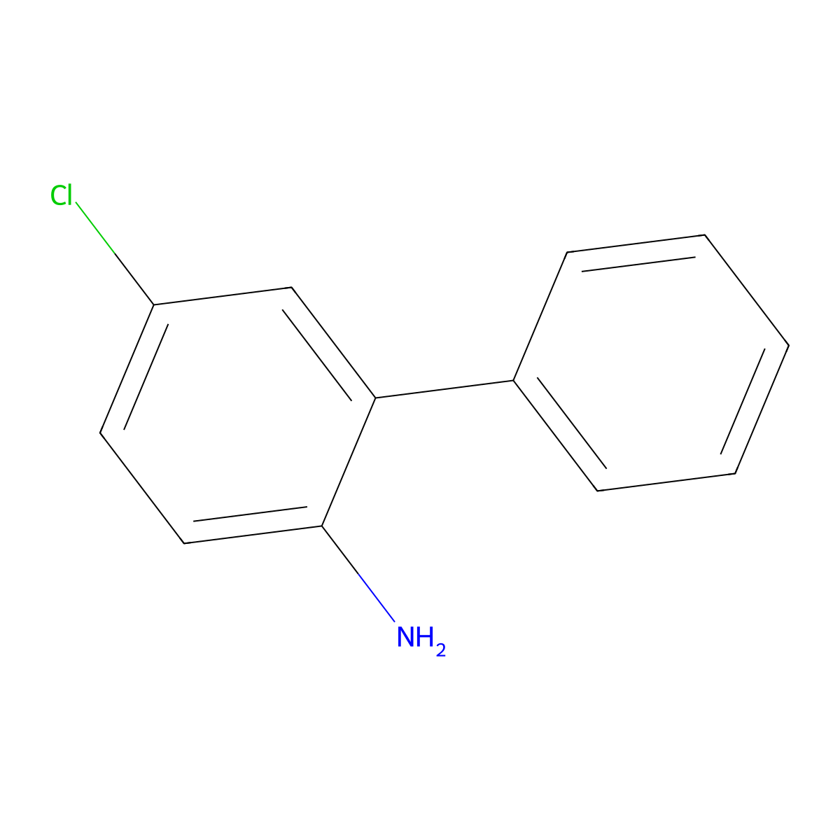 4-Chloro-2-phenylaniline molecular structure, CAS 73006-78-7