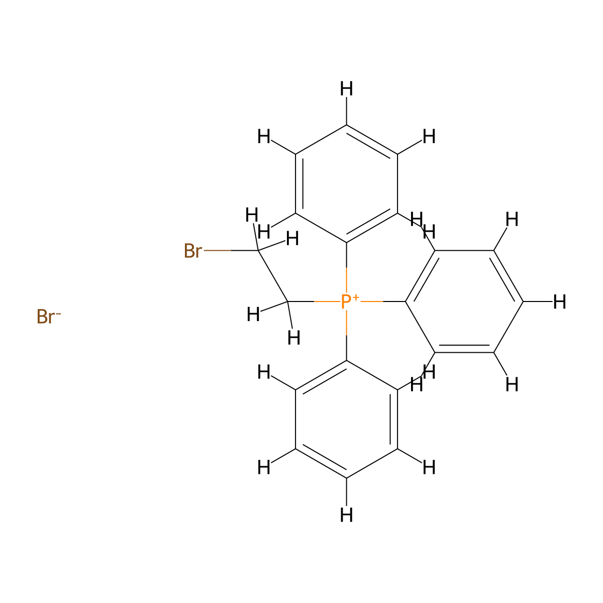 (2-Bromoethyl)(triphenyl)phosphanium bromide molecular structure, CAS 7301-93-1