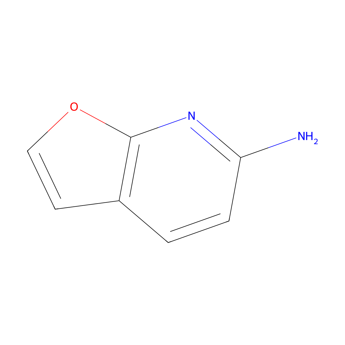 Furo[2,3-B]pyridin-6-amine molecular structure, CAS 73010-07-8
