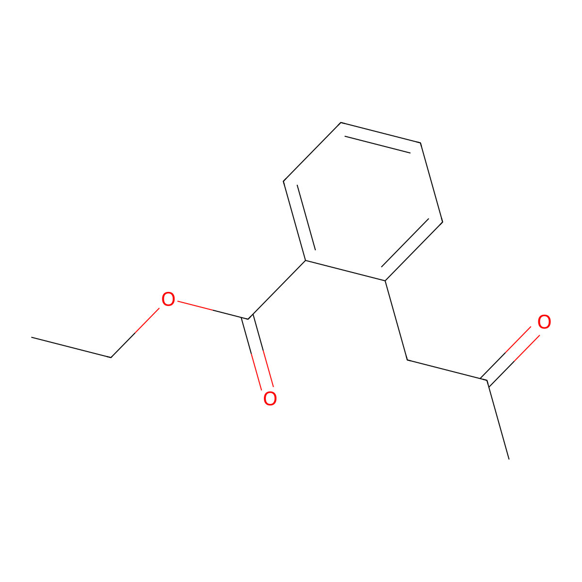 Ethyl 2-(2-oxopropyl)benzoate molecular structure, CAS 73013-47-5