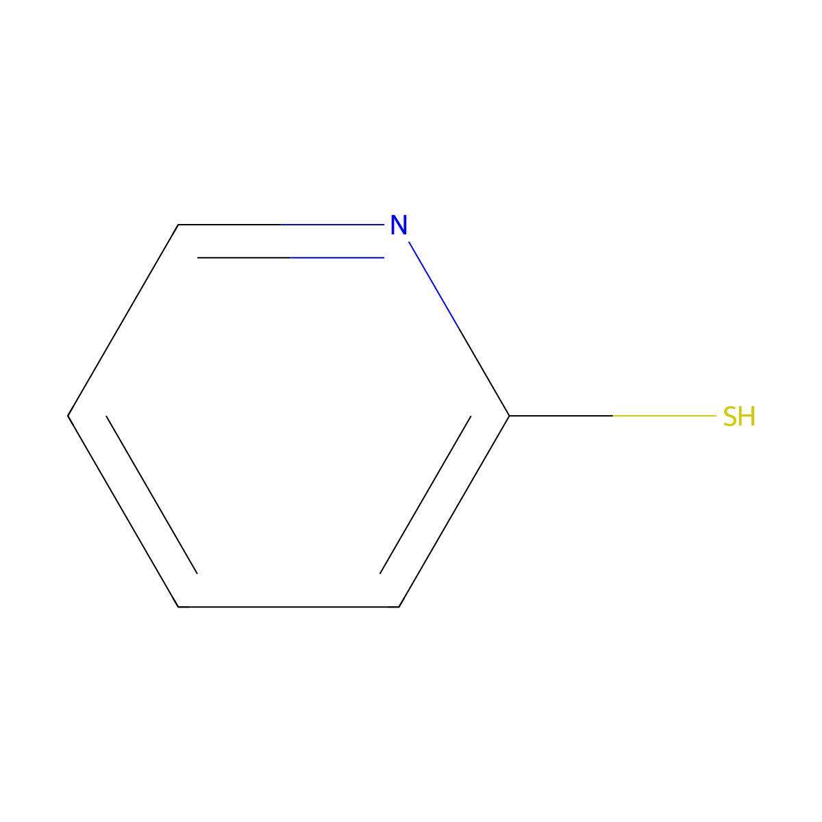 pyridine-2-thiol molecular structure, CAS 73018-10-7