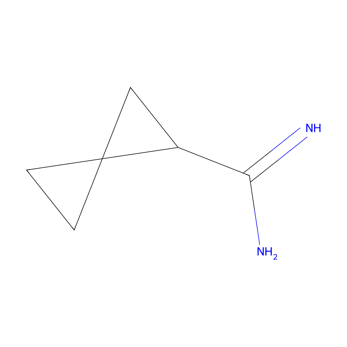 Spiro[2.2]pentane-1-carboximidamide molecular structure, CAS 730240-77-4
