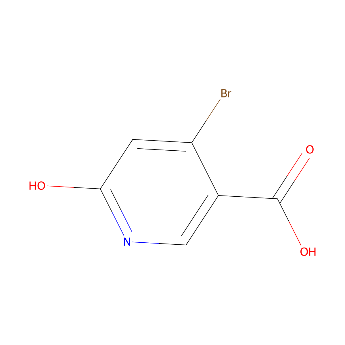 4-Bromo-6-hydroxynicotinic acid molecular structure, CAS 73027-78-8