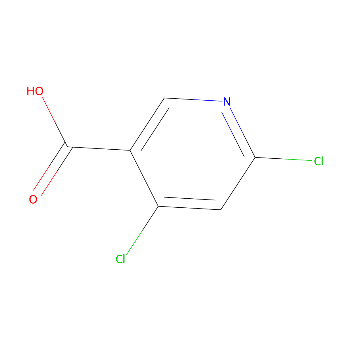 4,6-Dichloronicotinic acid molecular structure, CAS 73027-79-9