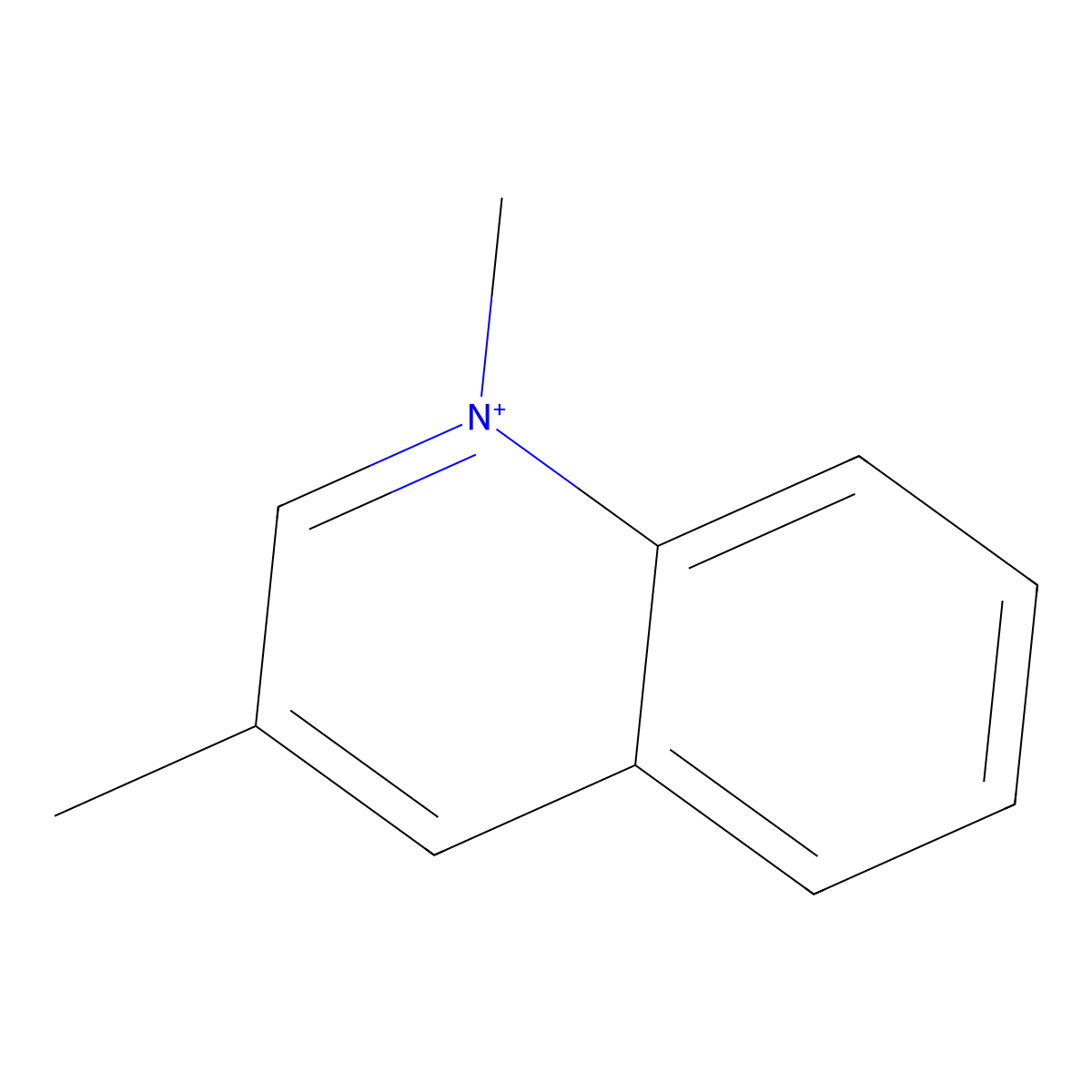 1,3-Dimethylquinolin-1-ium molecular structure, CAS 73027-87-9