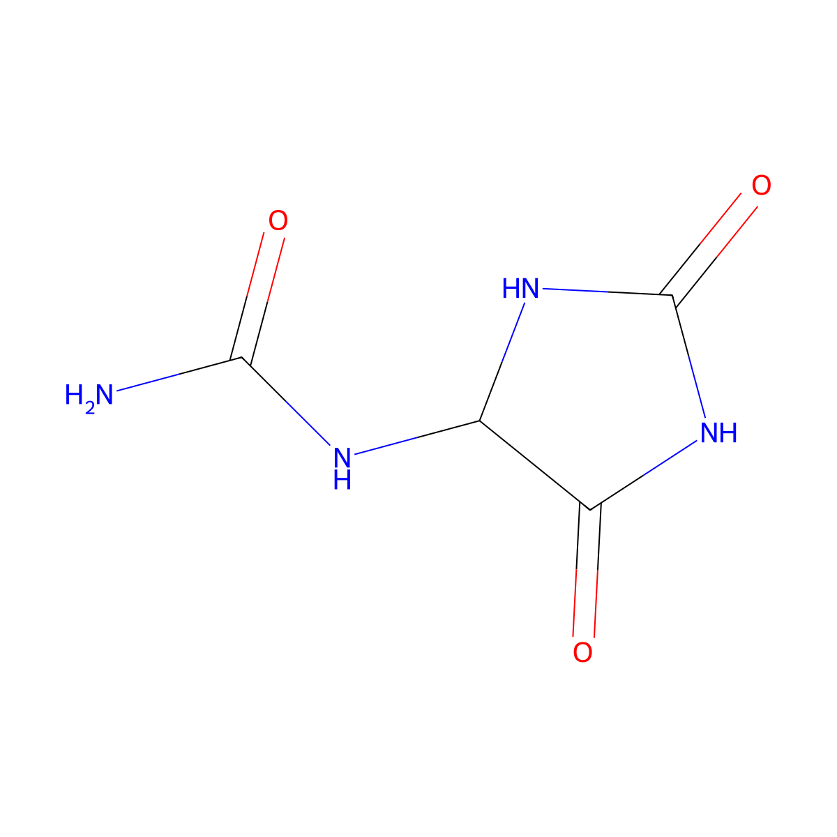Allantoin, (R)- molecular structure, CAS 7303-80-2