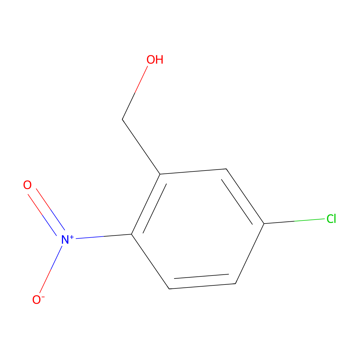 5-Chloro-2-nitrobenzyl alcohol molecular structure, CAS 73033-58-6
