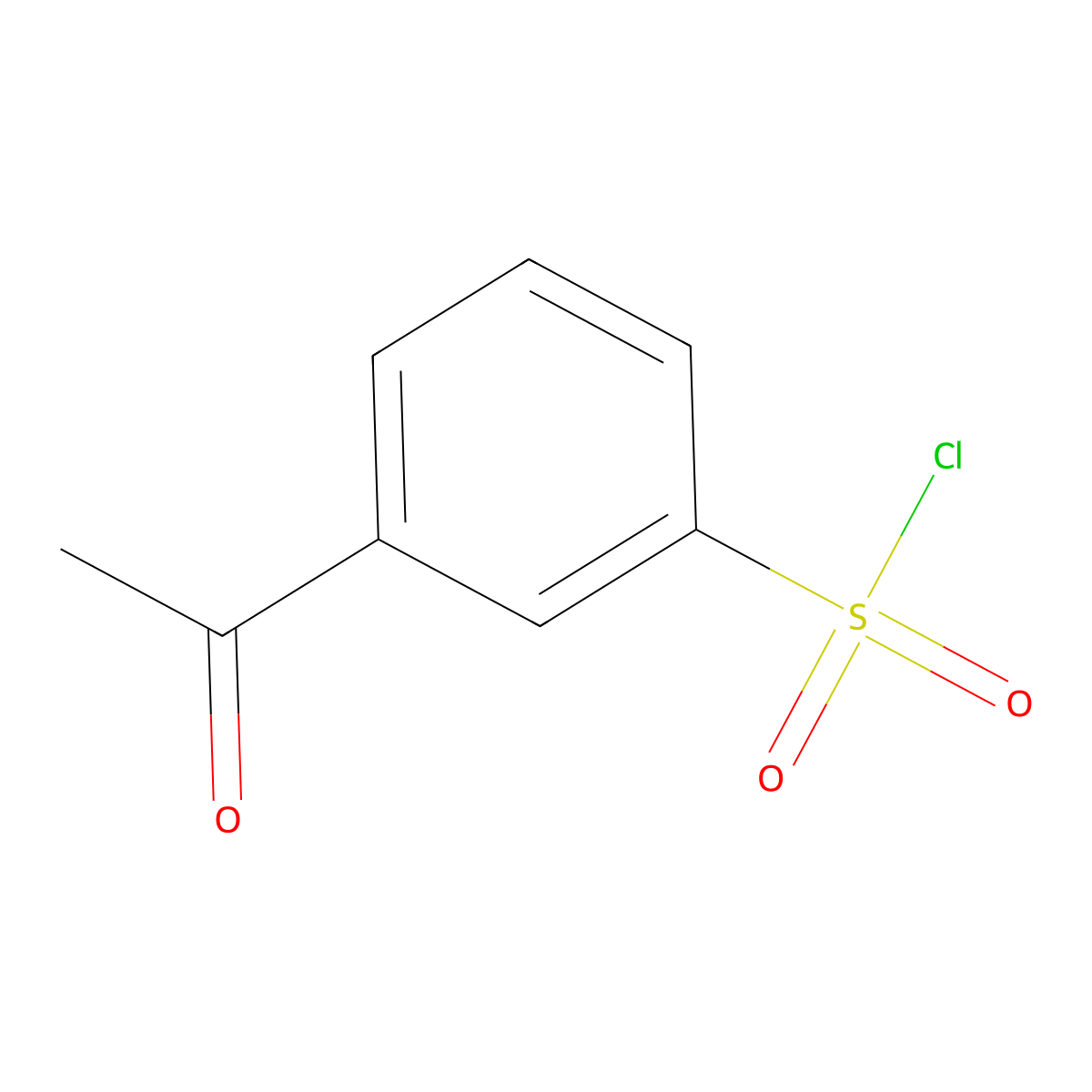 3-Acetylbenzenesulfonyl chloride molecular structure, CAS 73035-16-2