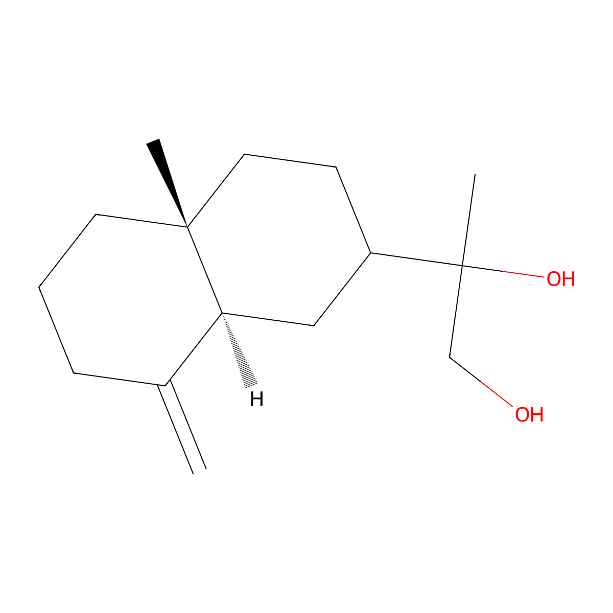 4(15)-Selinene-11,12-diol molecular structure, CAS 73035-82-2