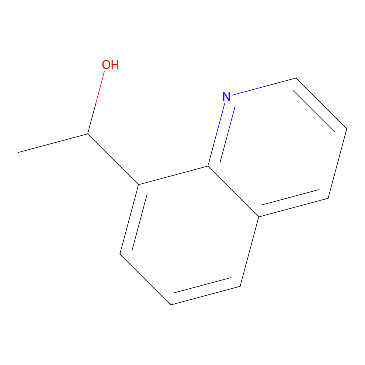 alpha-Methyl-8-Quinolinemethanol molecular structure, CAS 73038-00-3