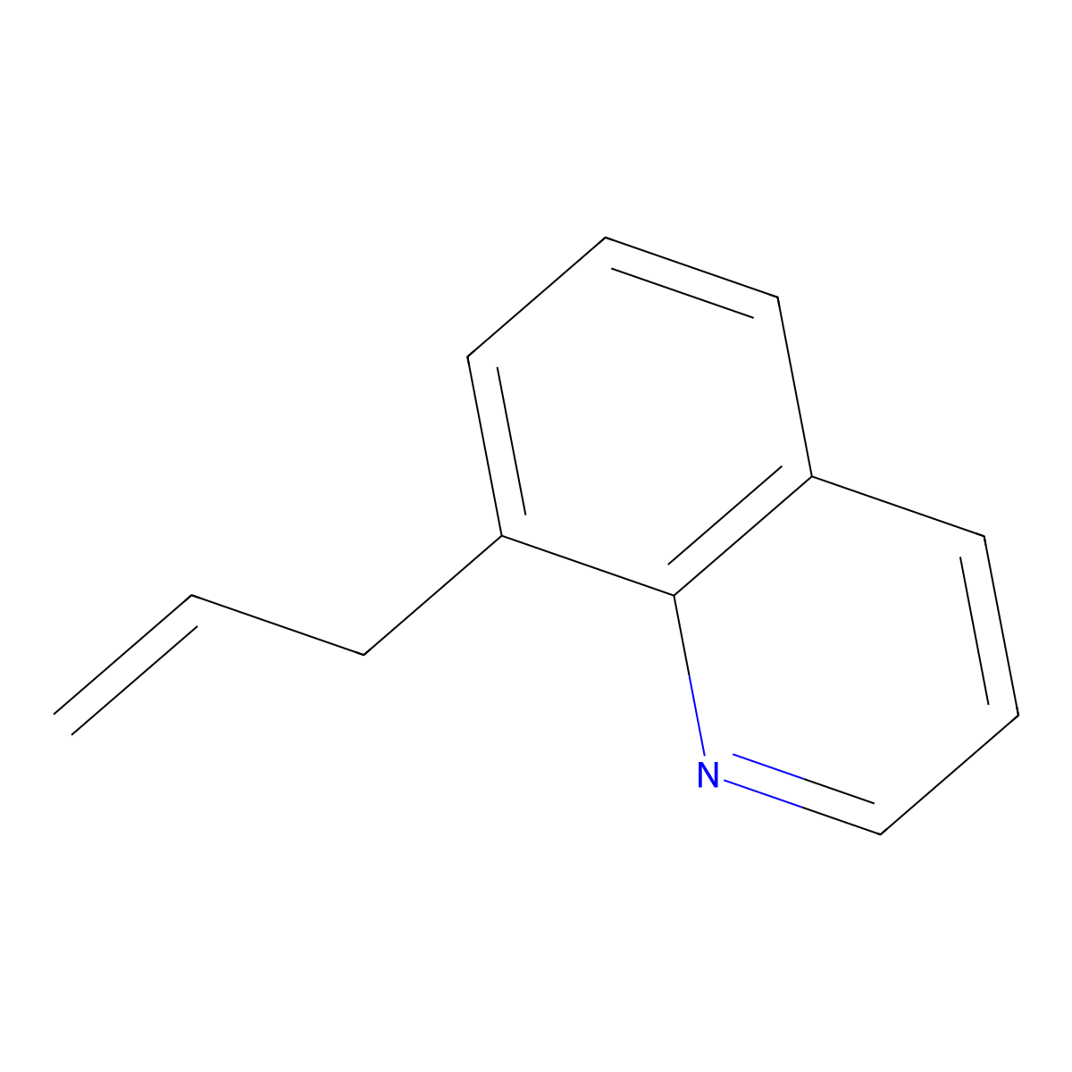 8-(2-Propen-1-yl)quinoline molecular structure, CAS 73038-02-5