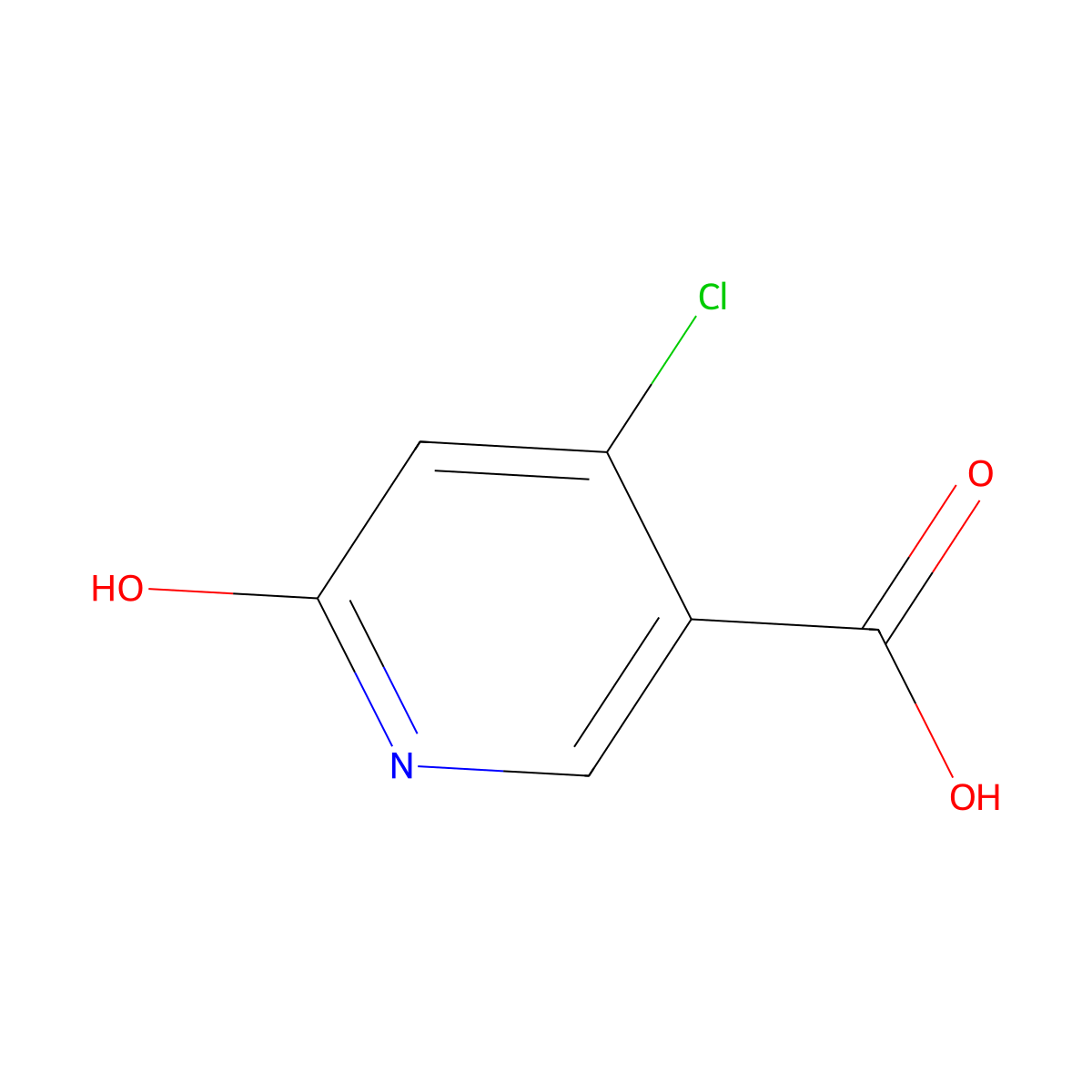 4-Chloro-6-oxo-1,6-dihydropyridine-3-carboxylic acid molecular structure, CAS 73038-85-4