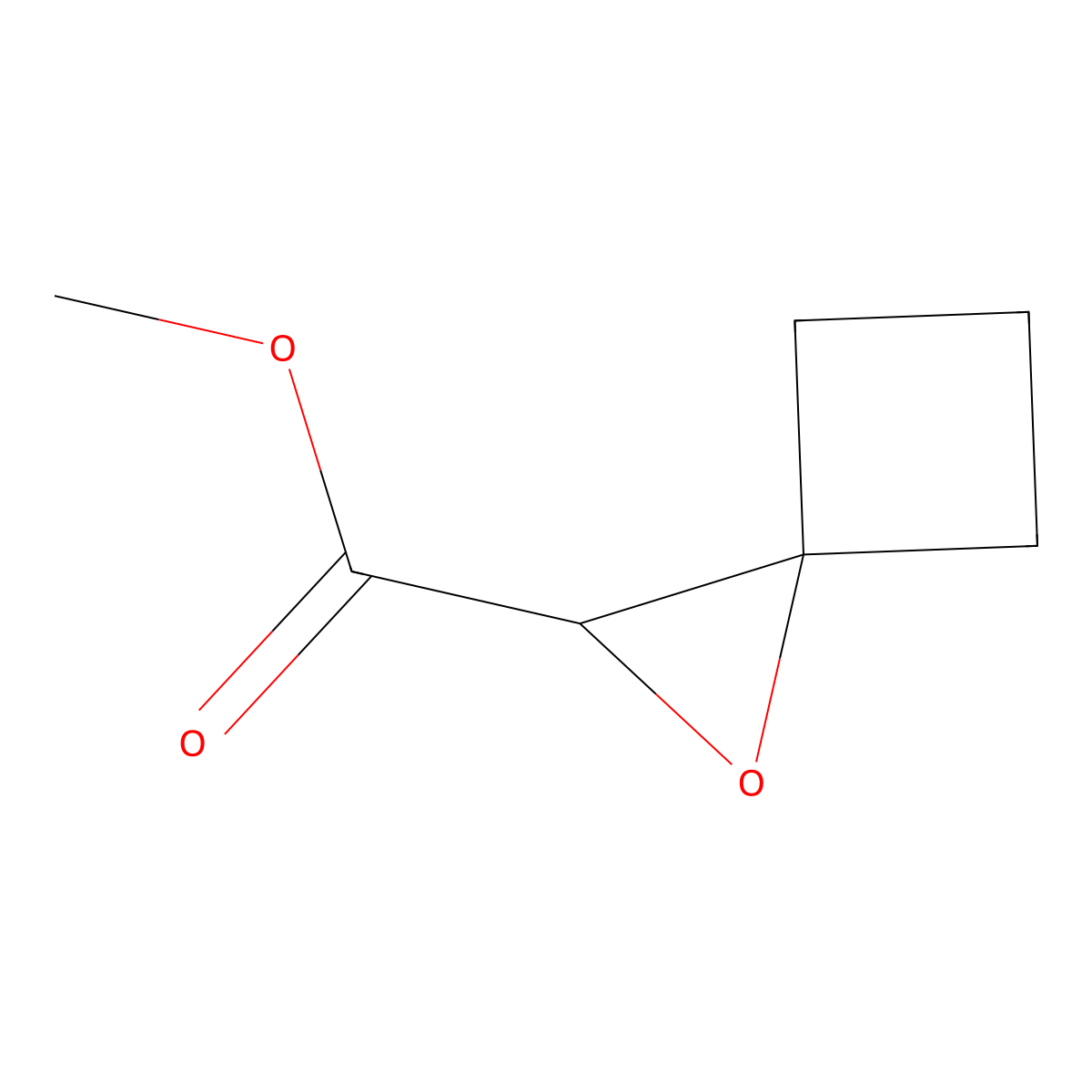 Methyl 1-oxaspiro[2.3]hexane-2-carboxylate molecular structure, CAS 73039-82-4