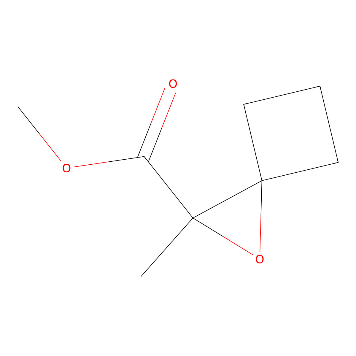 Methyl 2-methyl-1-oxaspiro[2.3]hexane-2-carboxylate molecular structure, CAS 73039-87-9
