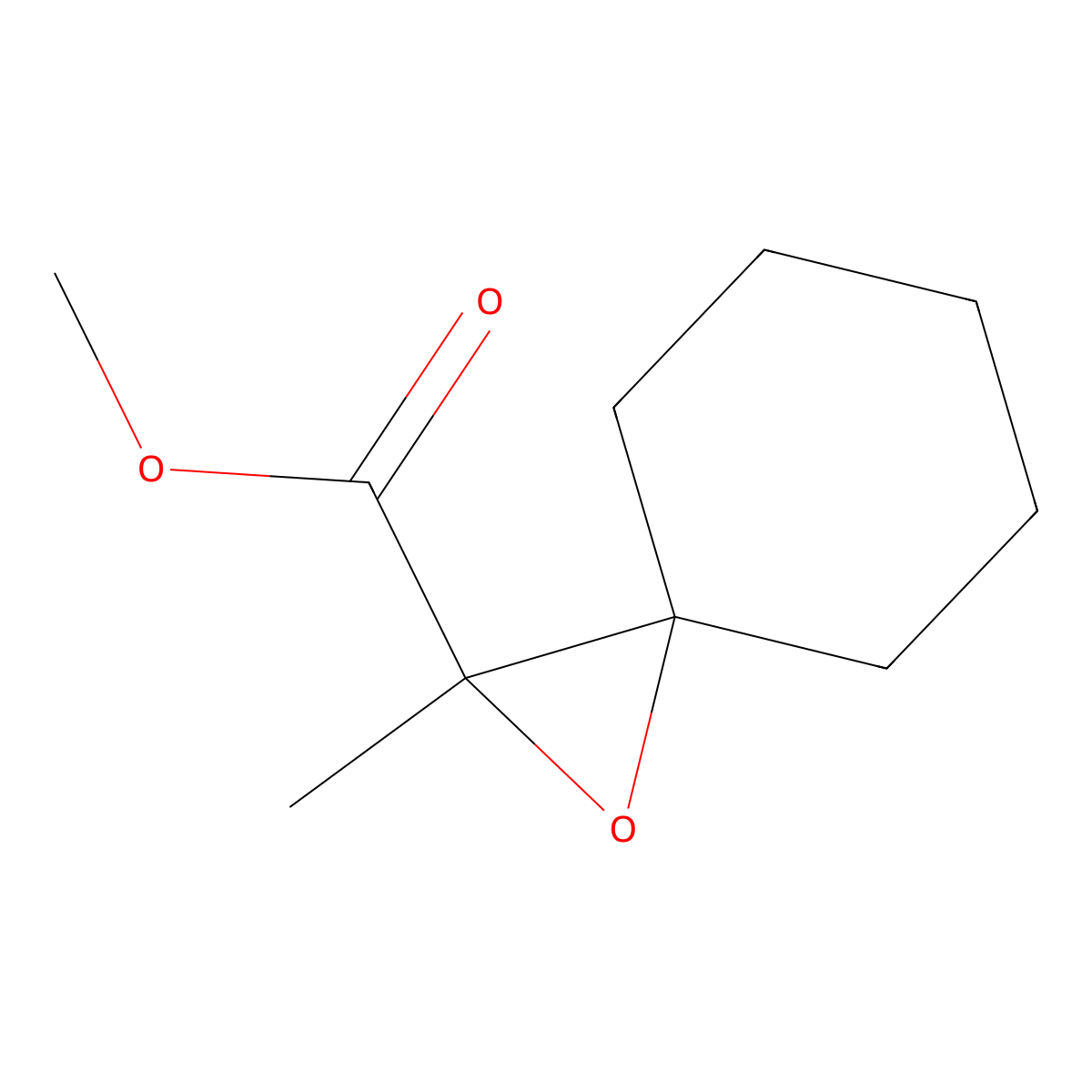 Methyl 2-methyl-1-oxaspiro[2.5]octane-2-carboxylate molecular structure, CAS 73039-91-5