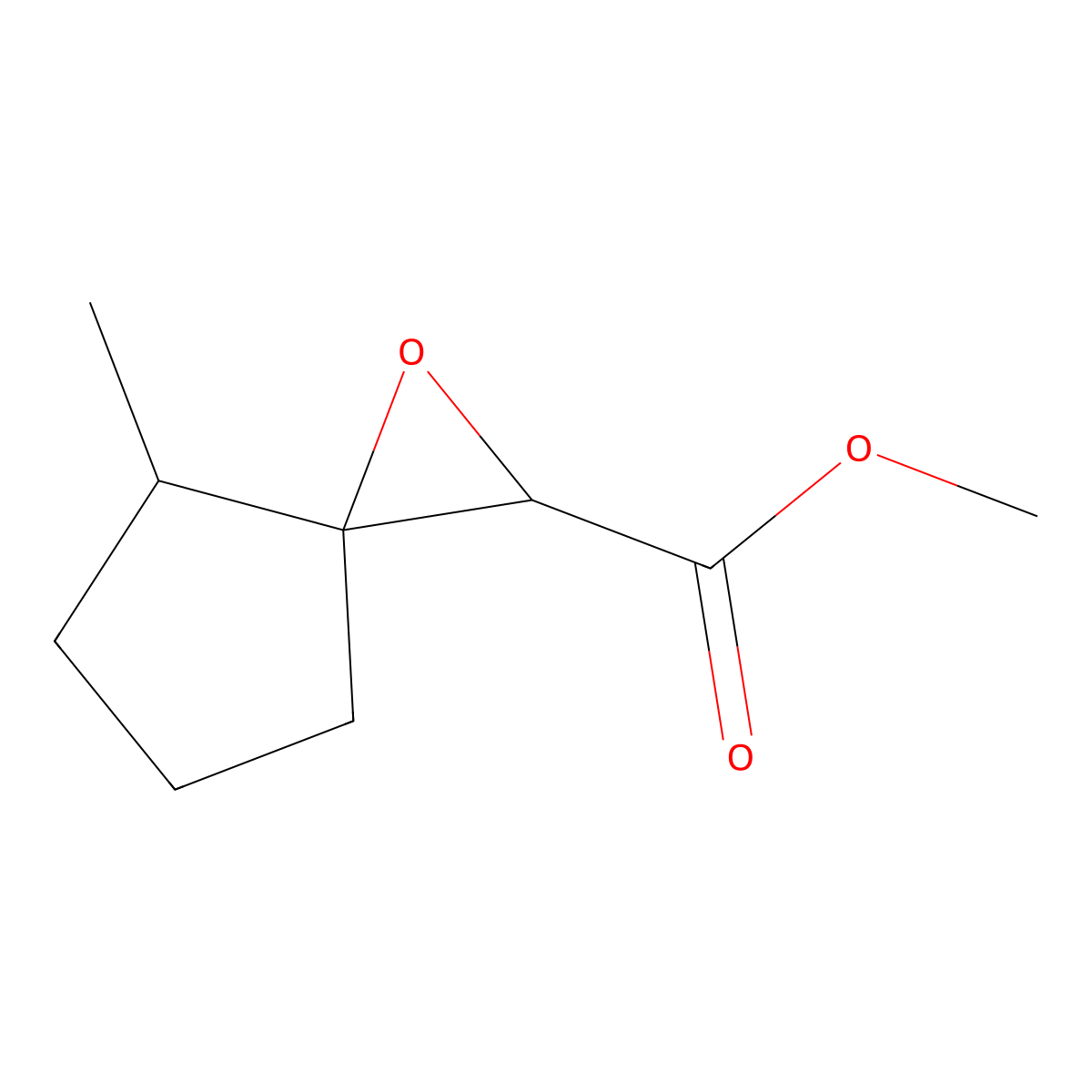 Methyl 4-methyl-1-oxaspiro[2.4]heptane-2-carboxylate molecular structure, CAS 73039-96-0
