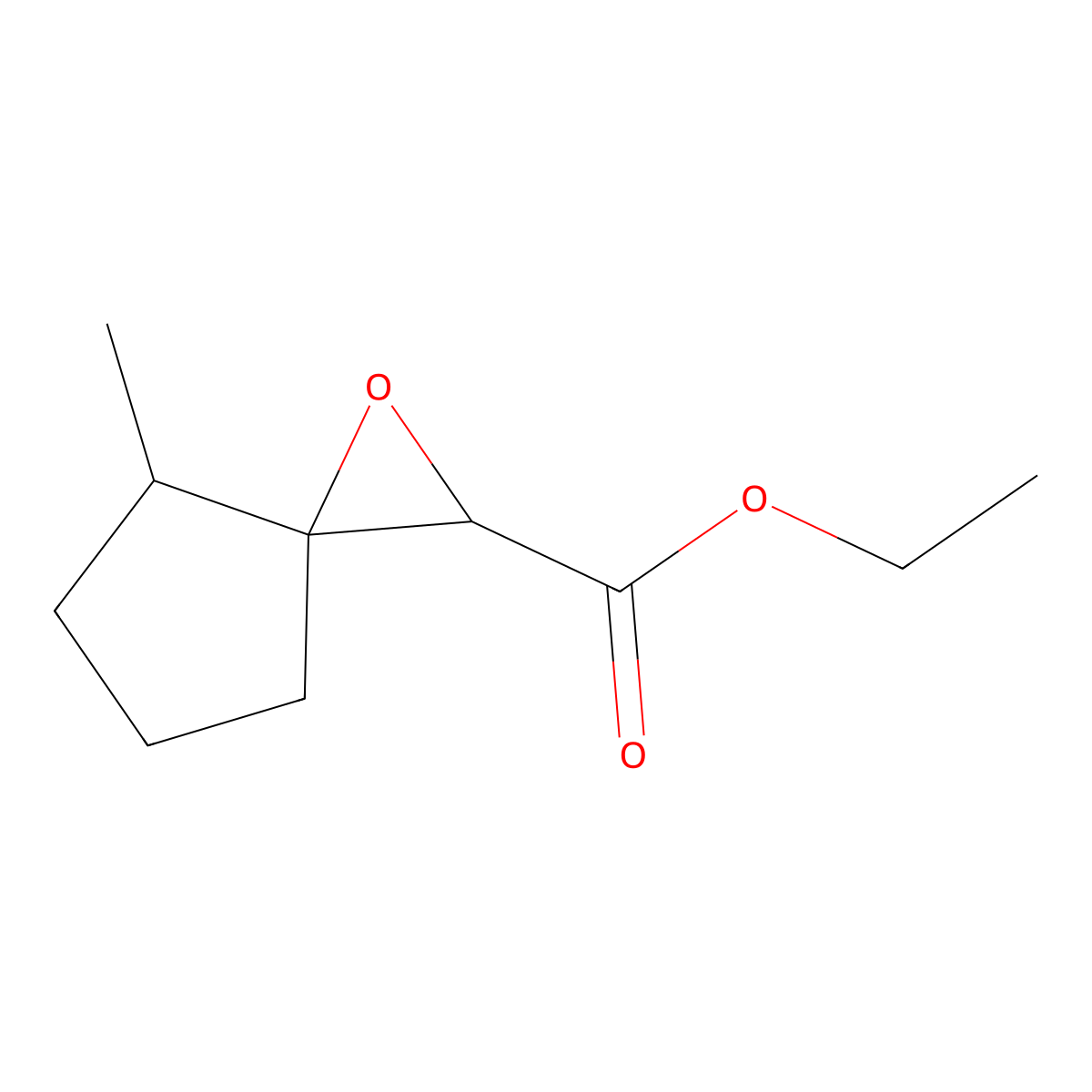 Ethyl 4-methyl-1-oxaspiro[2.4]heptane-2-carboxylate molecular structure, CAS 73039-97-1