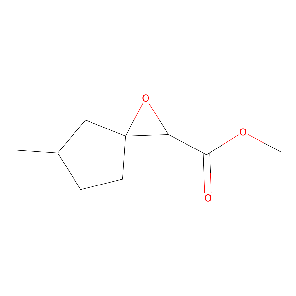 Methyl 5-methyl-1-oxaspiro[2.4]heptane-2-carboxylate molecular structure, CAS 73039-98-2