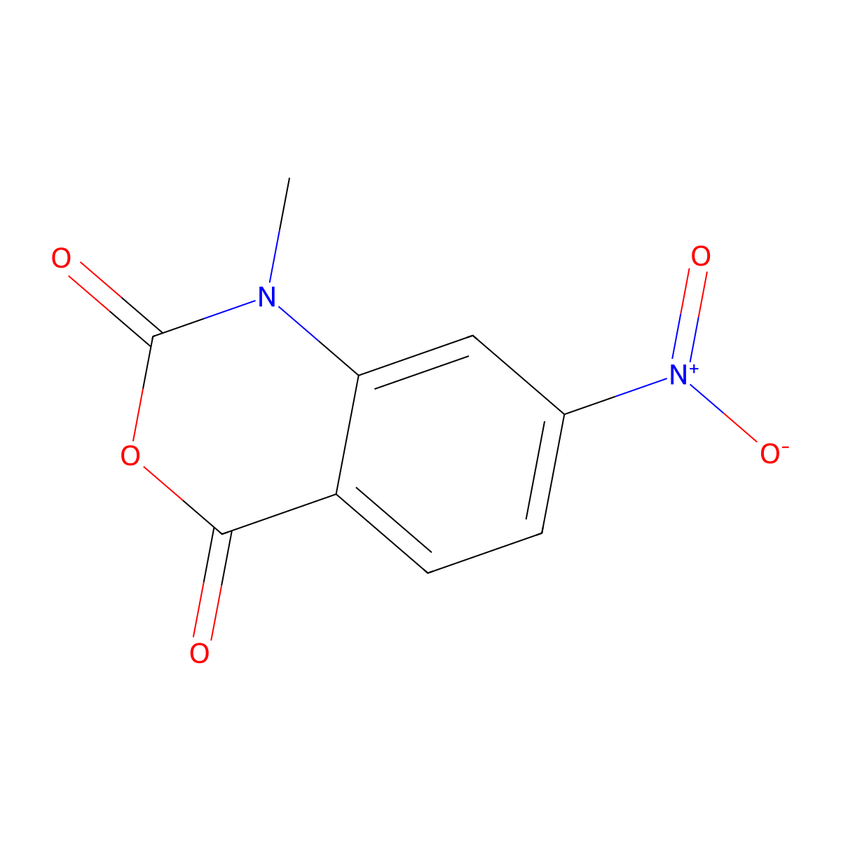 1-Methyl-7-nitroisatoic anhydride molecular structure, CAS 73043-80-8