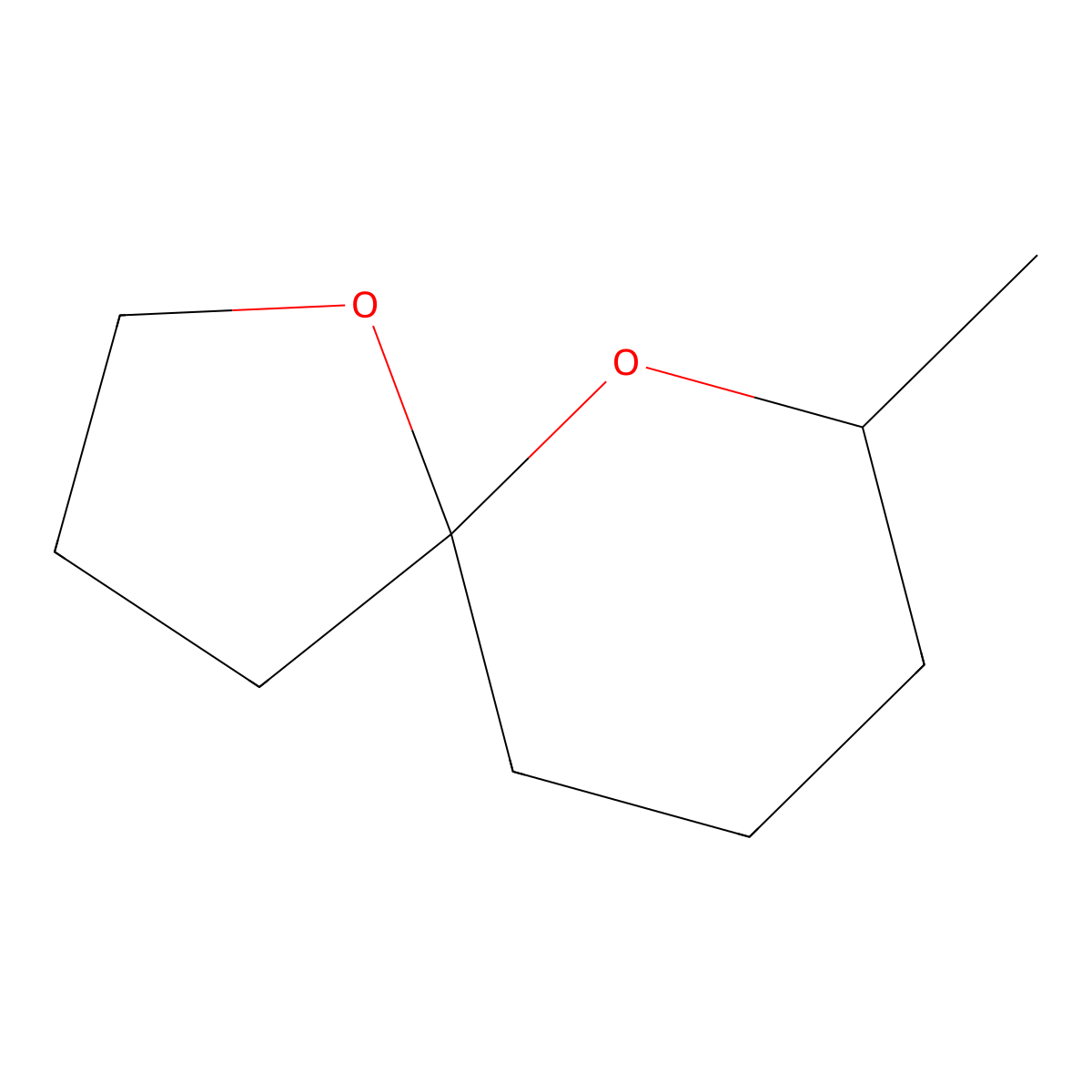 7-Methyl-1,6-dioxaspiro(4.5)decane molecular structure, CAS 73046-13-6