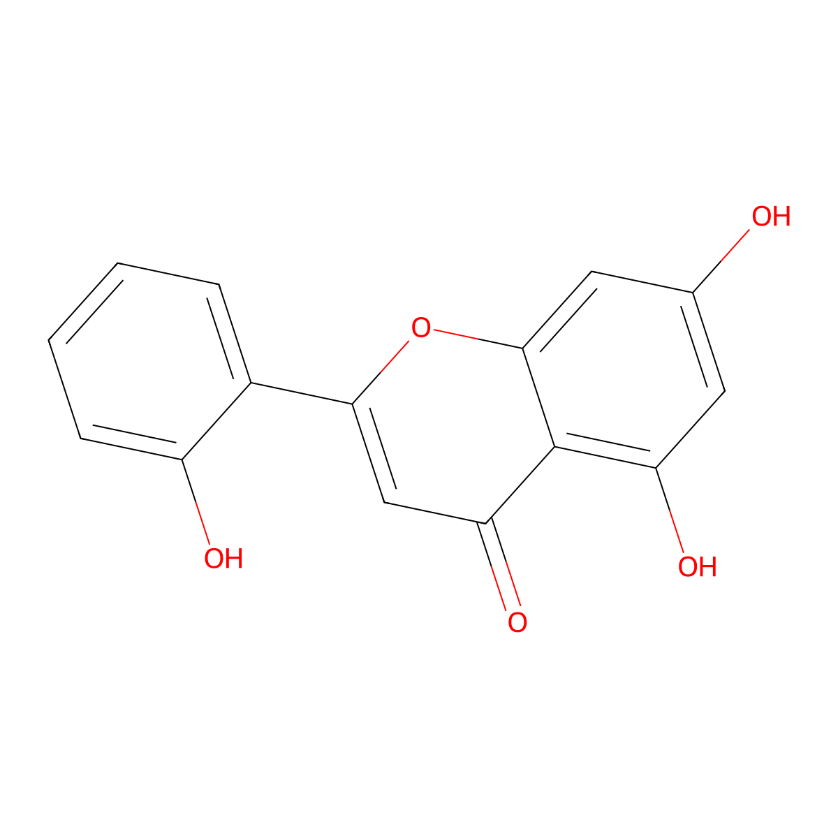 5,7,2'-Trihydroxyflavone molecular structure, CAS 73046-40-9