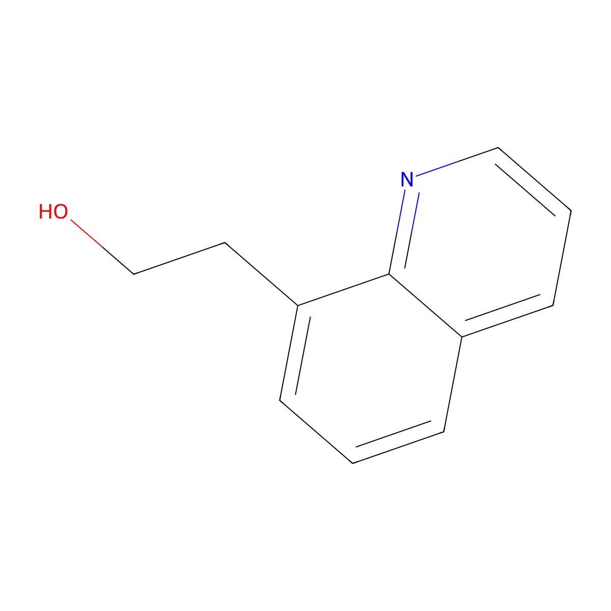 8-Quinolineethanol molecular structure, CAS 73048-42-7