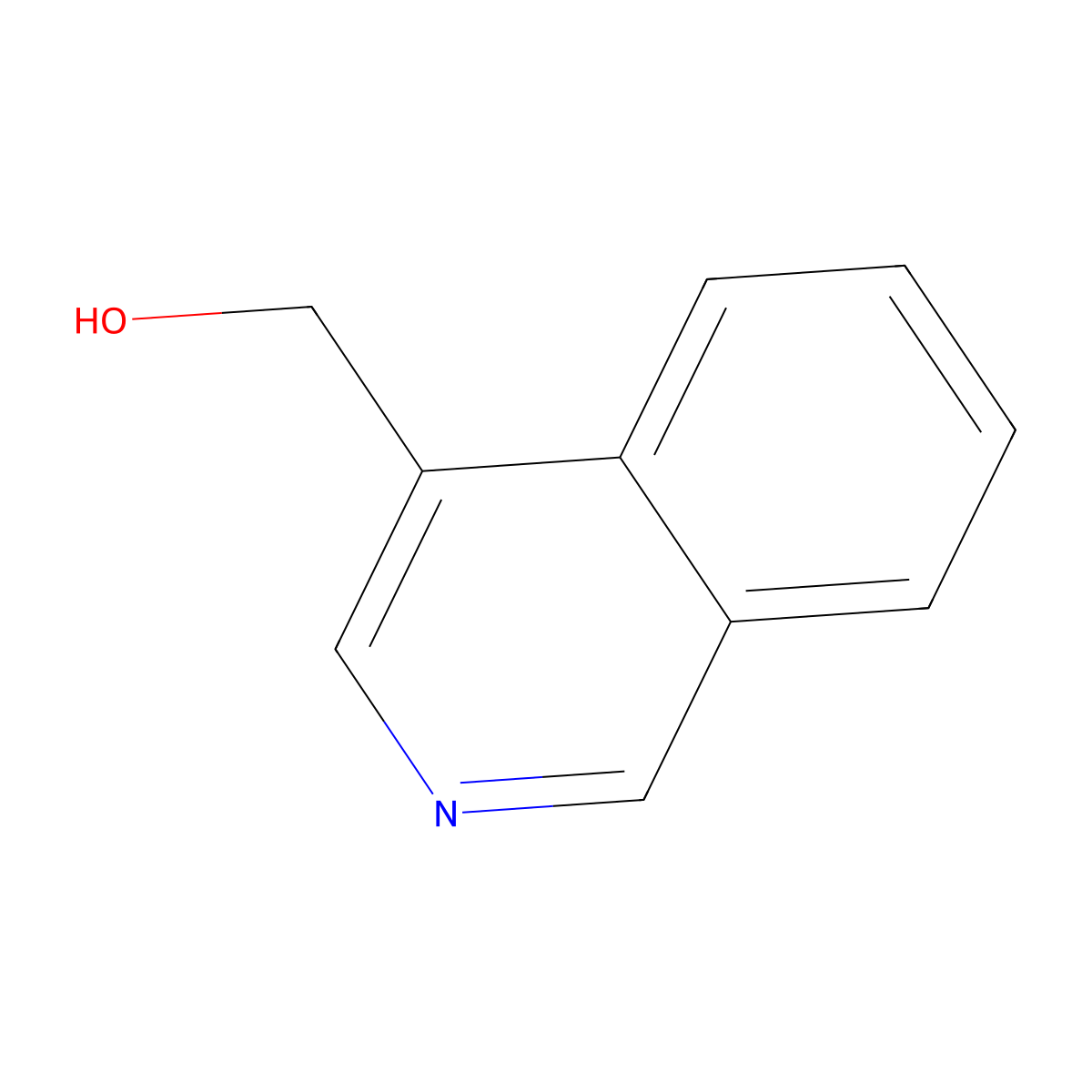 Isoquinolin-4-ylmethanol molecular structure, CAS 73048-60-9