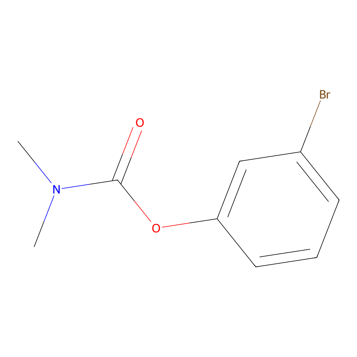 3-Bromophenyl dimethylcarbamate molecular structure, CAS 7305-05-7