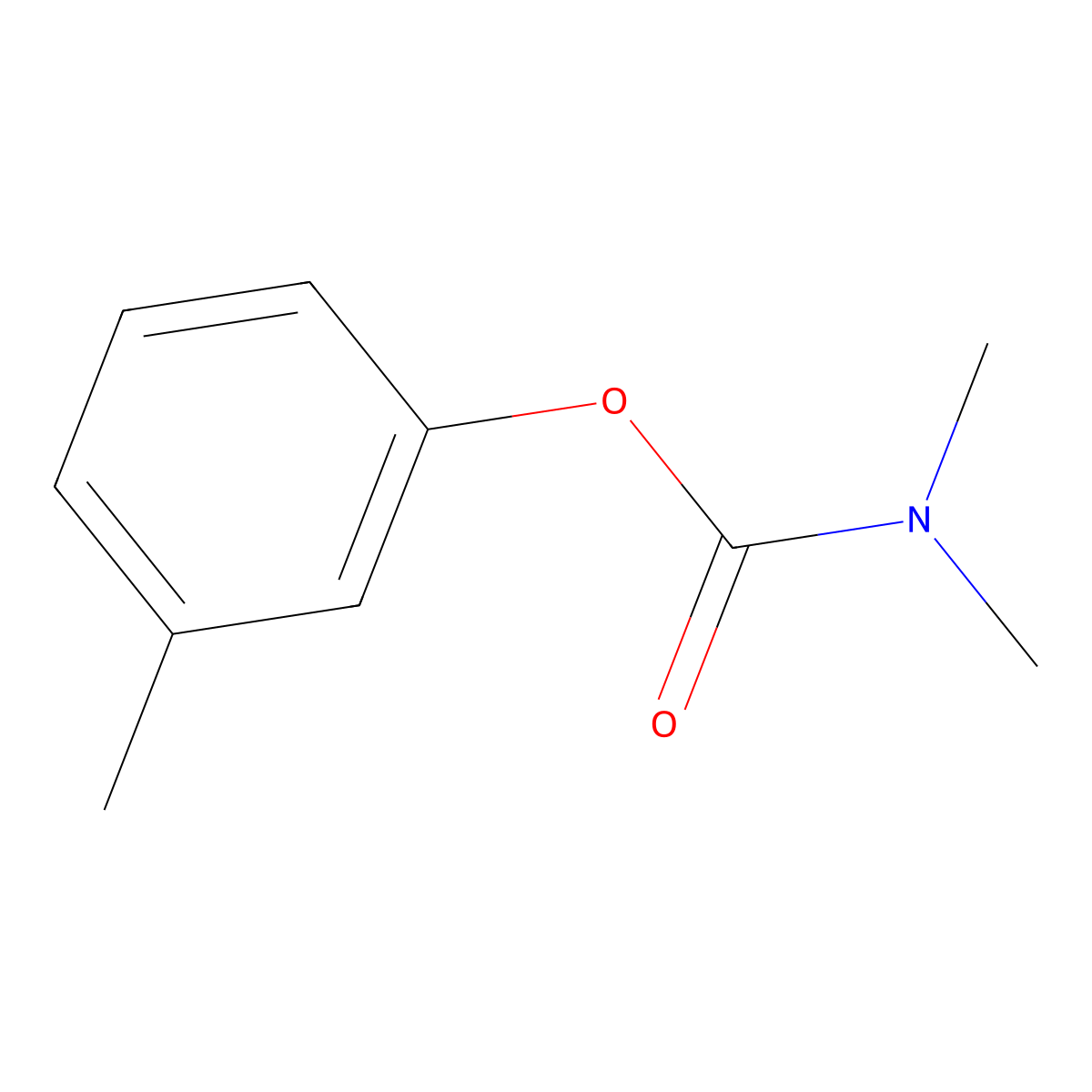 M-Tolyl dimethylcarbamate molecular structure, CAS 7305-07-9