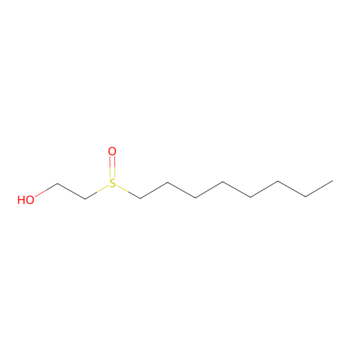 2-(Octylsulfinyl)ethanol molecular structure, CAS 7305-30-8