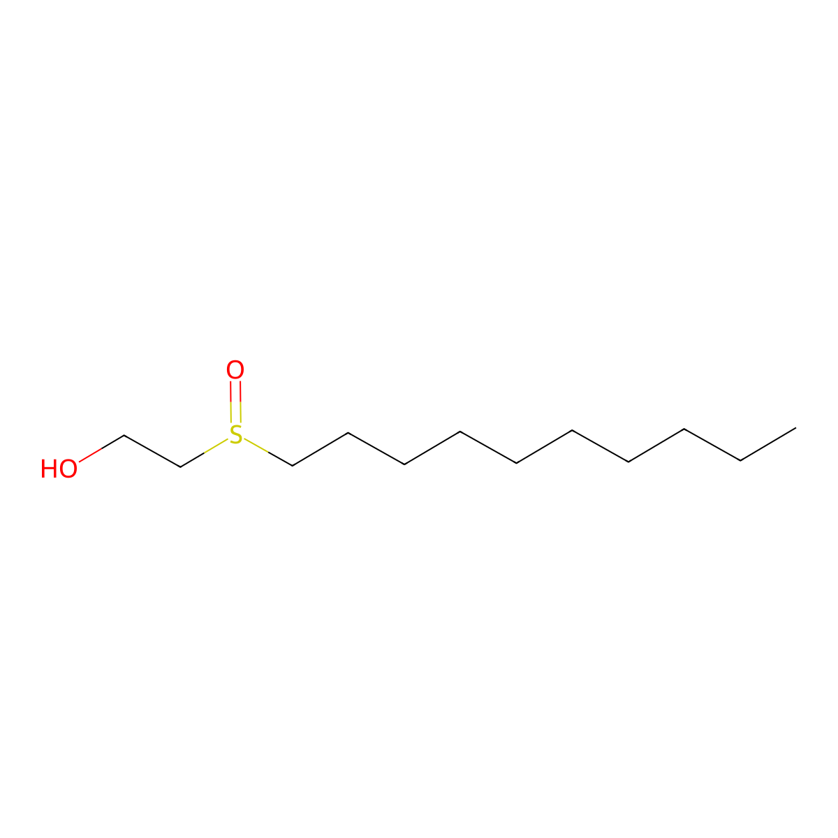 2-(Decylsulphinyl)ethanol molecular structure, CAS 7305-32-0