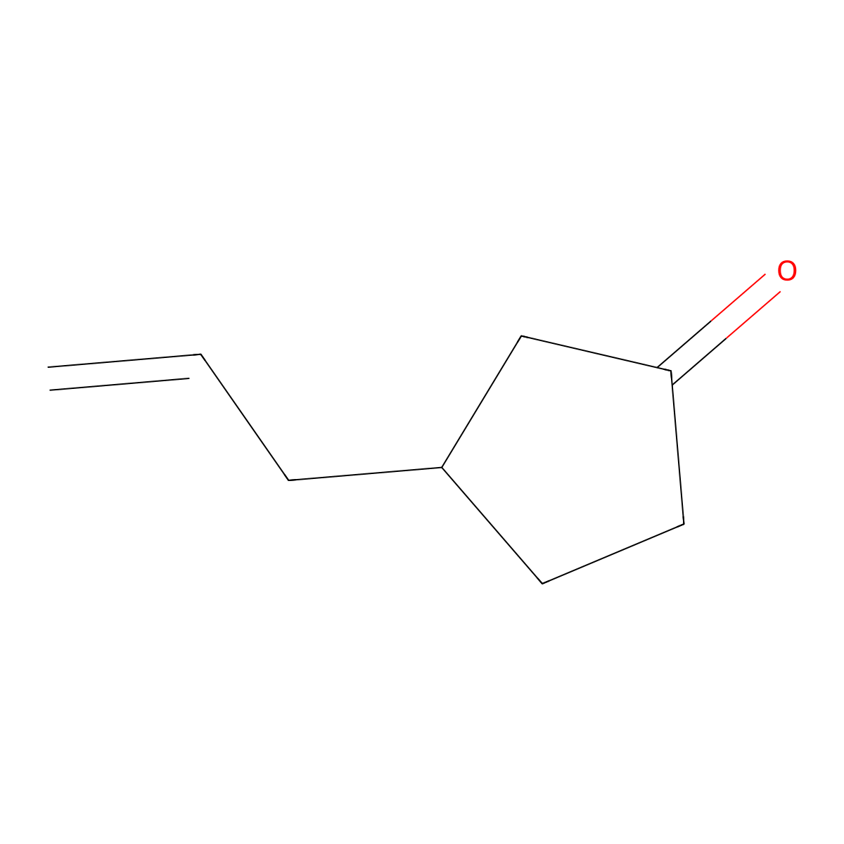 3-Allylcyclopentanone molecular structure, CAS 73057-67-7