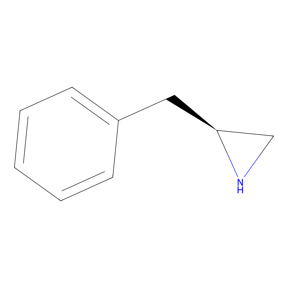 (2S)-2-benzylaziridine molecular structure, CAS 73058-30-7
