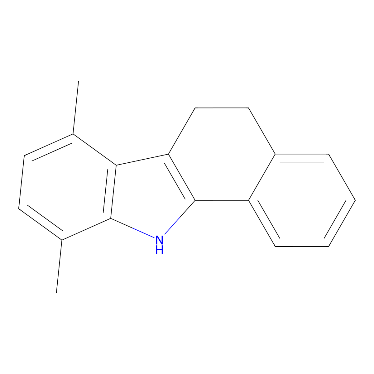 7,10-dimethyl-6,11-dihydro-5H-benzo[a]carbazole molecular structure, CAS 73058-74-9
