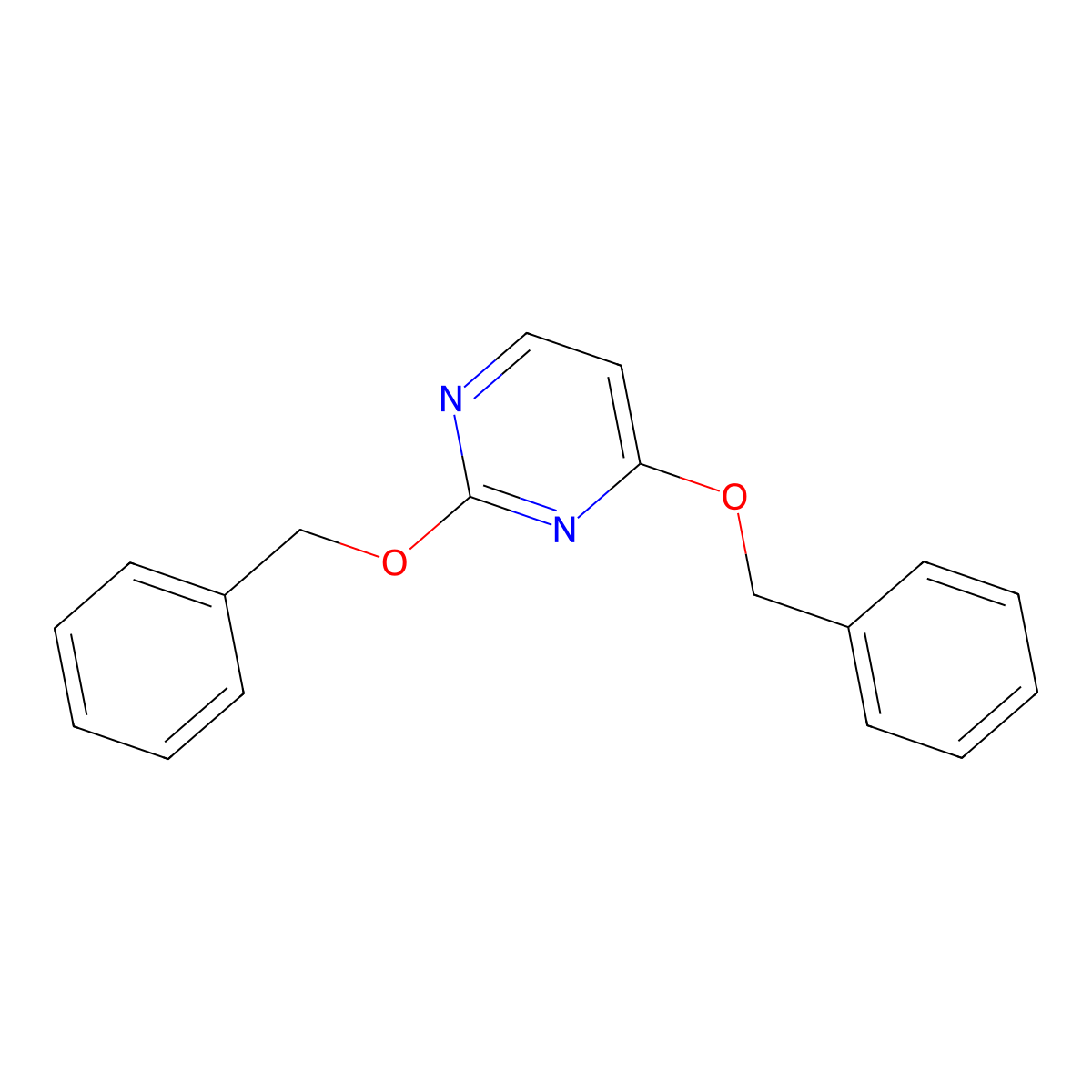 2,4-Bis(benzyloxy)pyrimidine molecular structure, CAS 7306-79-8