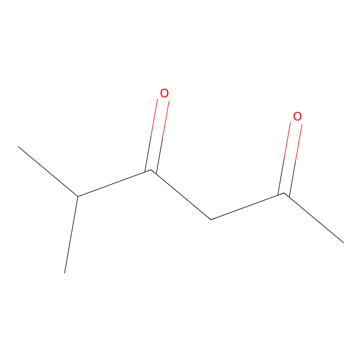 5-Methyl-2,4-hexanedione (enol) molecular structure, CAS 7307-03-1
