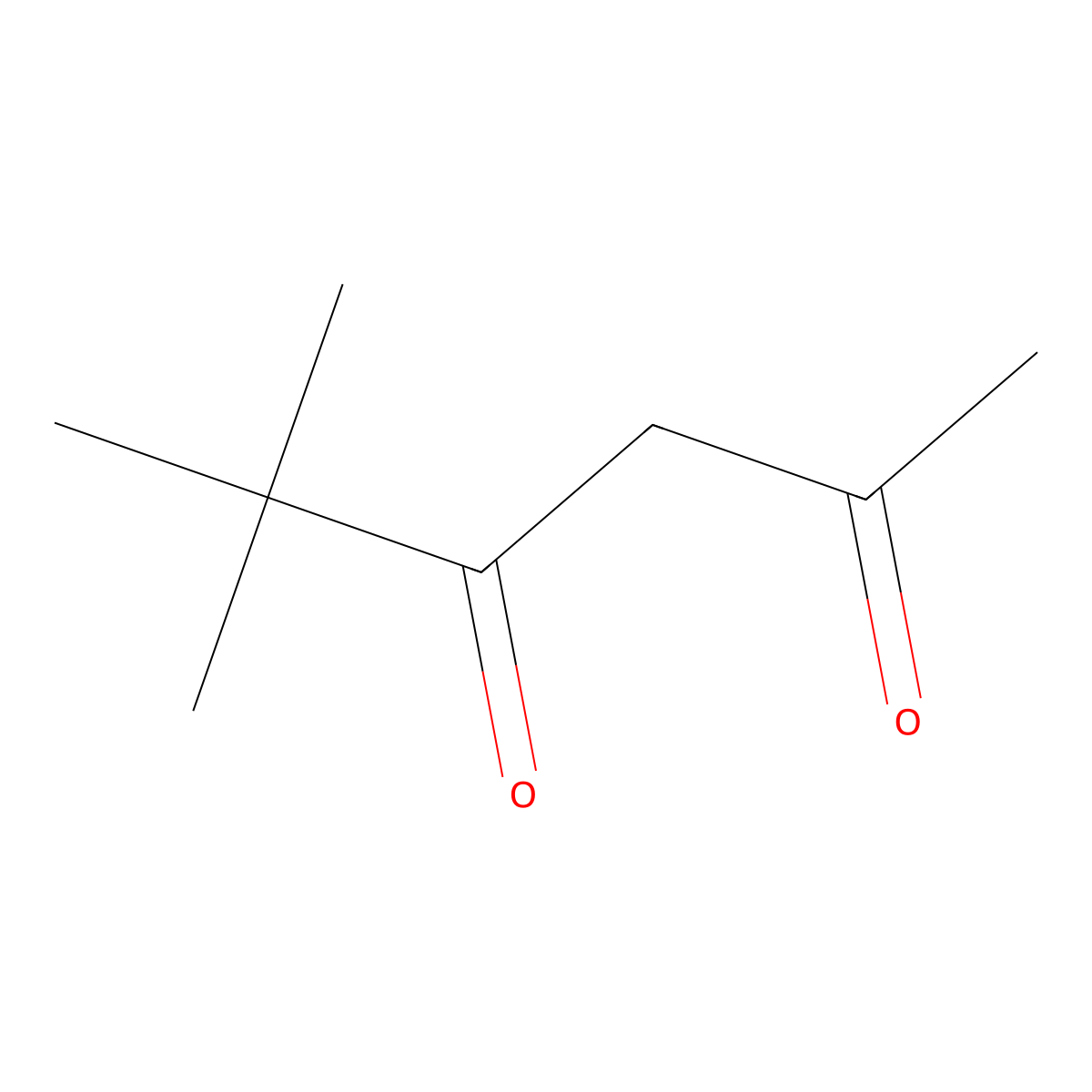 5,5-Dimethylhexane-2,4-dione molecular structure, CAS 7307-04-2