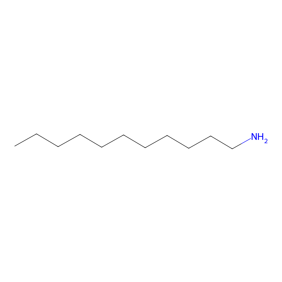Undecylamine molecular structure, CAS 7307-55-3