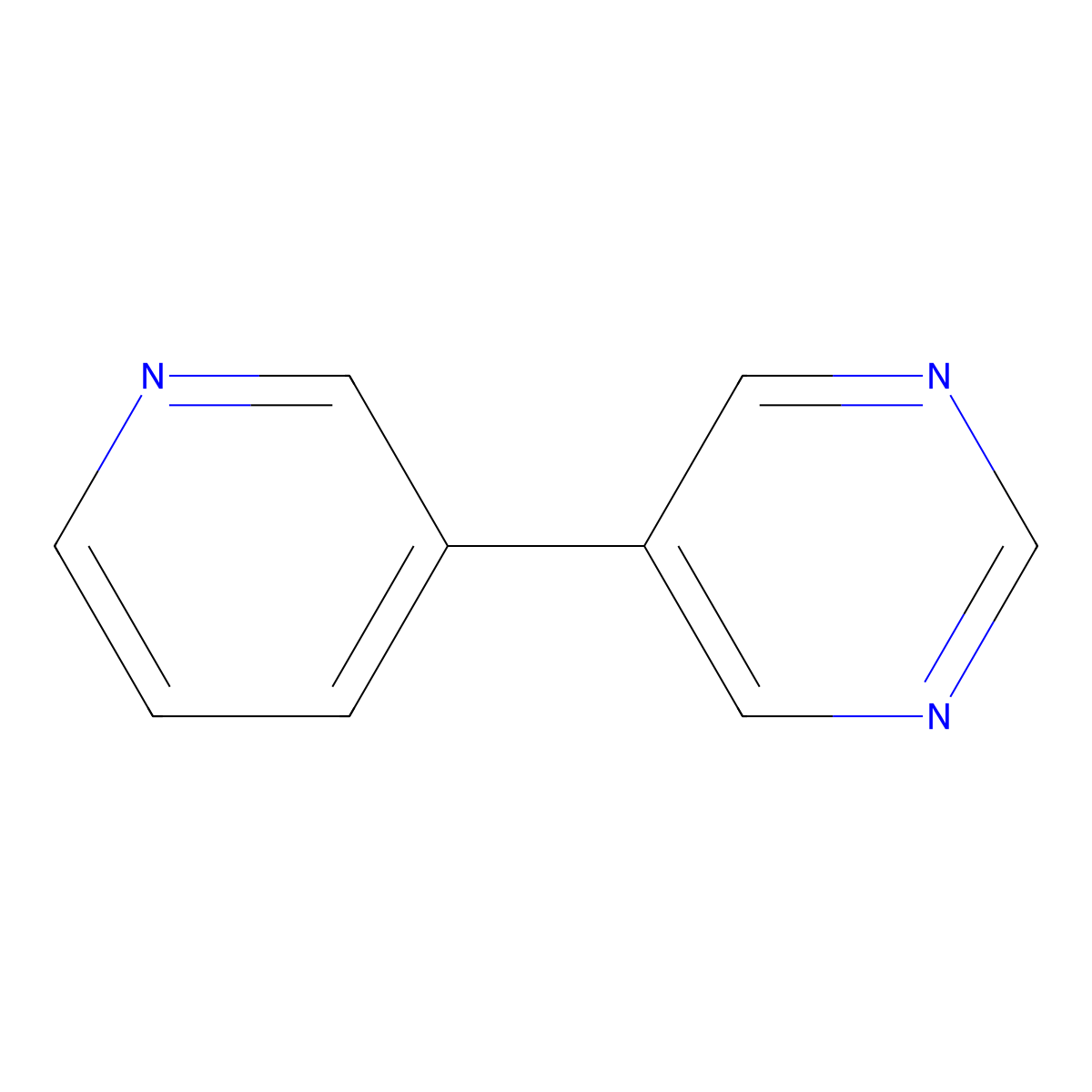 5-(Pyridin-3-yl)pyrimidine molecular structure, CAS 73082-69-6