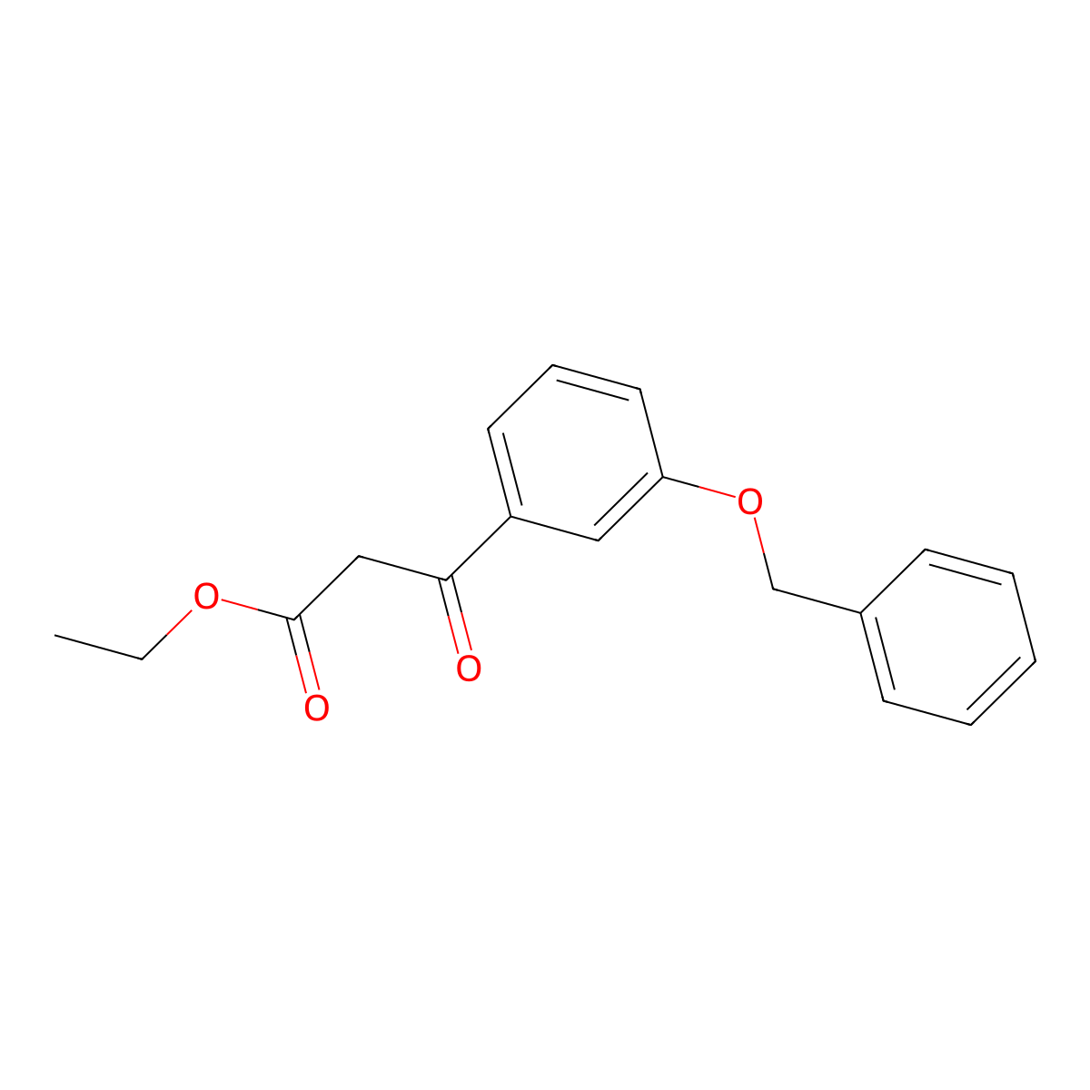 Ethyl 3-[3-(benzyloxy)phenyl]-3-oxopropanoate molecular structure, CAS 73083-19-9