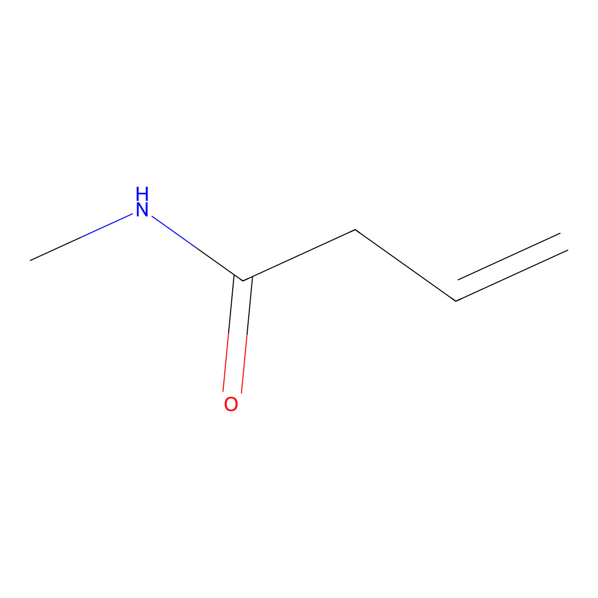 N-methylbut-3-enamide molecular structure, CAS 73083-41-7