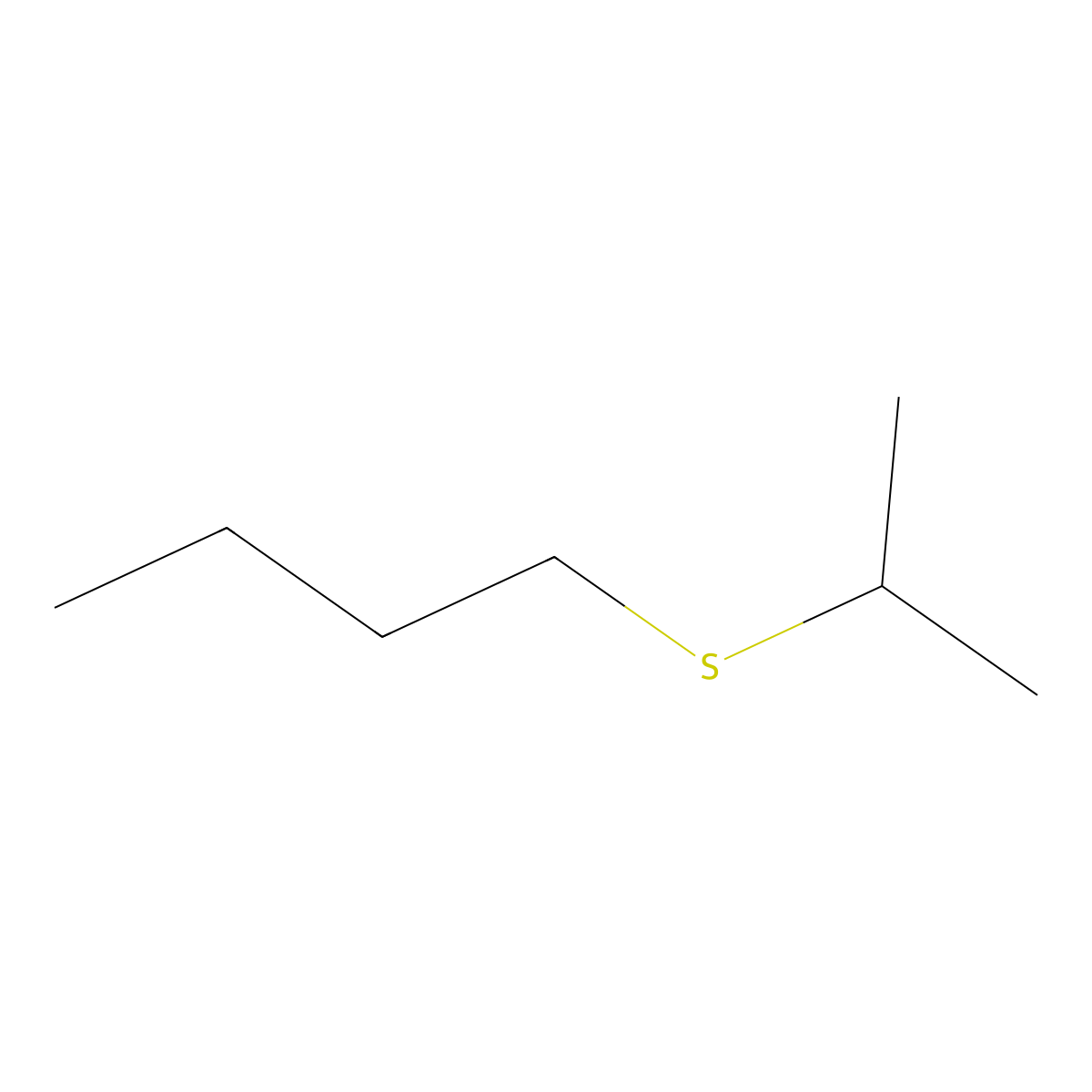 Sulfide, butyl isopropyl molecular structure, CAS 7309-43-5