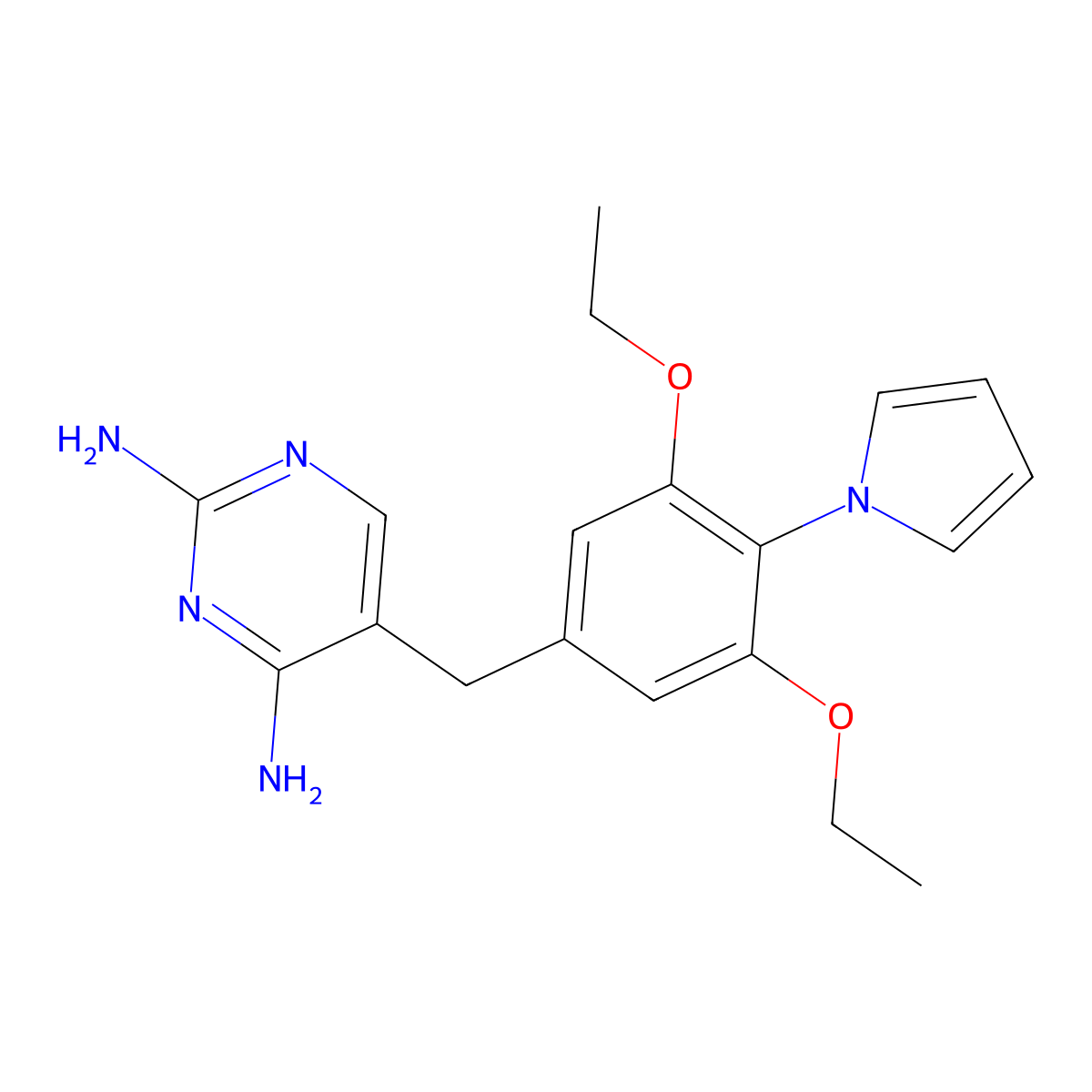 Epiroprim molecular structure, CAS 73090-70-7